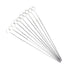 38CM Set of 10 Stainless Steel BBQ Grill Flat Skewer